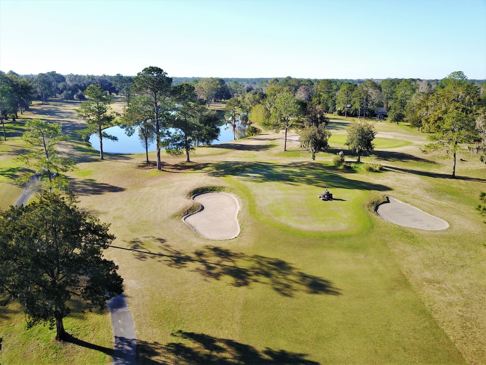 An aerial view of Turkey Creek Golf Club in 2021. 