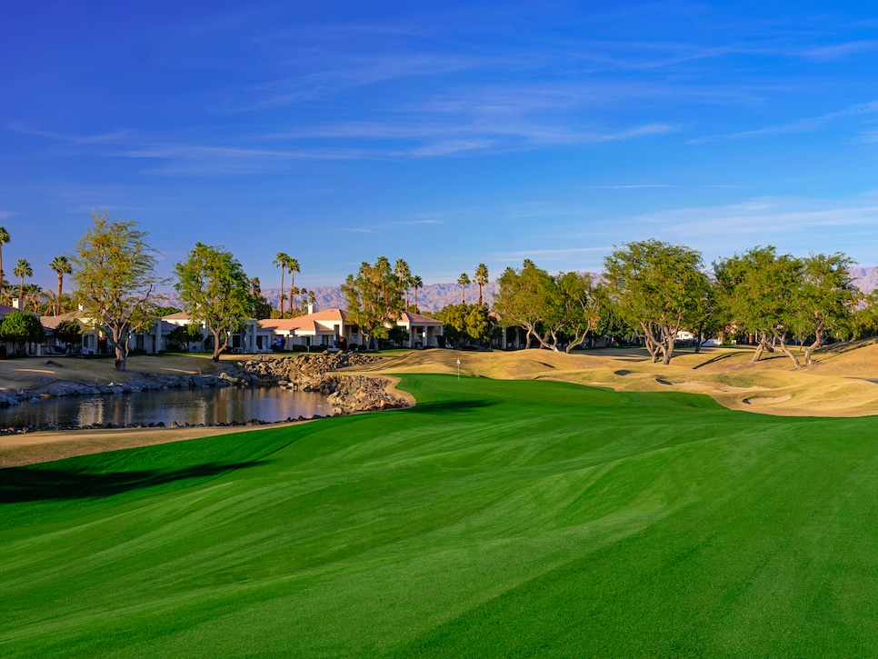 This hole at PGA West shows how par 5s can still test the pros