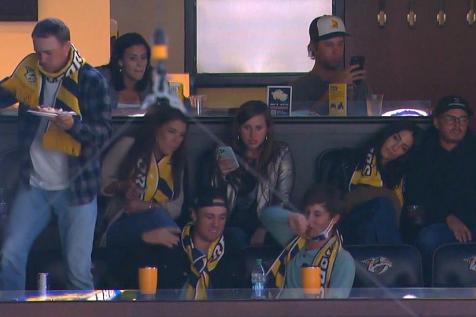 The #SB2K crew snuck in a little post-Masters R&R at Tuesday’s Nashville Predators game
