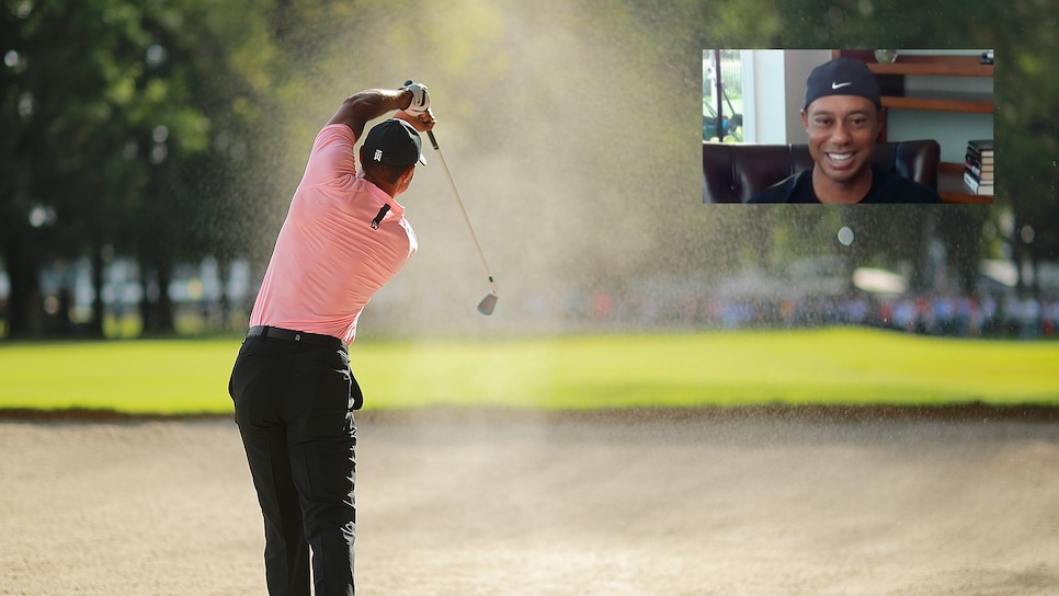 Tiger Woods rewatched some of his craziest shots—and his commentary was