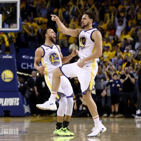 Steph Curry eclipsed Klay Thompson’s career high on Sunday night, and Klay responded with a timely ‘Happy Gilmore’ clip
