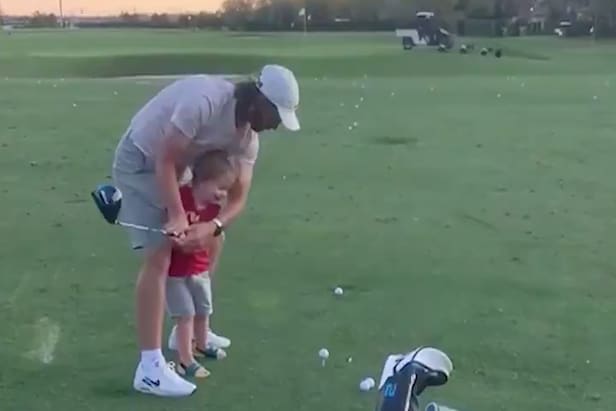 This video of Tommy Fleetwood giving his son his first golf lesson is ...