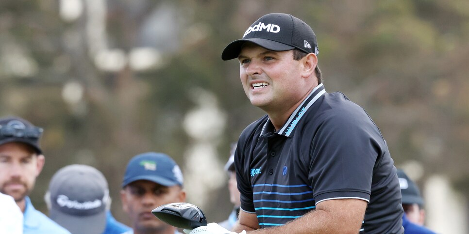 SAN DIEGO, CALIFORNIA - JUNE 17: Patrick Reed of the United States watches his tee shot on the 18th hole during the first round of the 2021 U.S. Open at Torrey Pines Golf Course (South Course) on June 17, 2021 in San Diego, California. (Photo by Harry How/Getty Images)