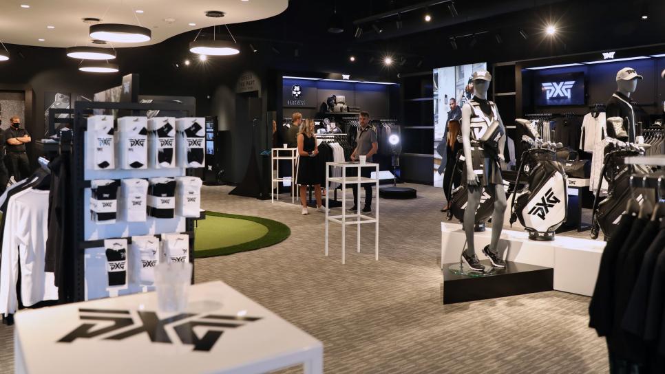 PLANO, TEXAS - SEPTEMBER 23: Products, displays, and signage are seen during the PXG Dallas Grand Opening at PXG Dallas on September 23, 2021 in Plano, Texas. (Photo by Rick Kern/Getty Images for PXG)