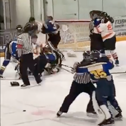 This Saskatchewan Prarie Hockey League brawl was the cherry on top of a wild sports weekend