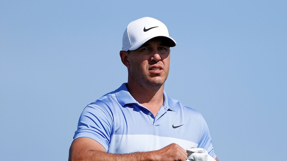 SCOTTSDALE, ARIZONA - FEBRUARY 07: Brooks Koepka of the United States walks off of the 10th tee during the final round of the Waste Management Phoenix Open at TPC Scottsdale on February 07, 2021 in Scottsdale, Arizona. (Photo by Christian Petersen/Getty Images)