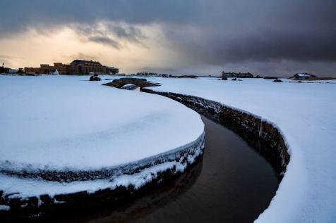 How some of golf’s more famous courses look when blanketed with snow