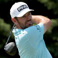BLAINE, MINNESOTA - JULY 25: Louis Oosthuizen of South Africa plays his shot from the second tee during the final round of the 3M Open at TPC Twin Cities on July 25, 2021 in Blaine, Minnesota. (Photo by David Berding/Getty Images)
