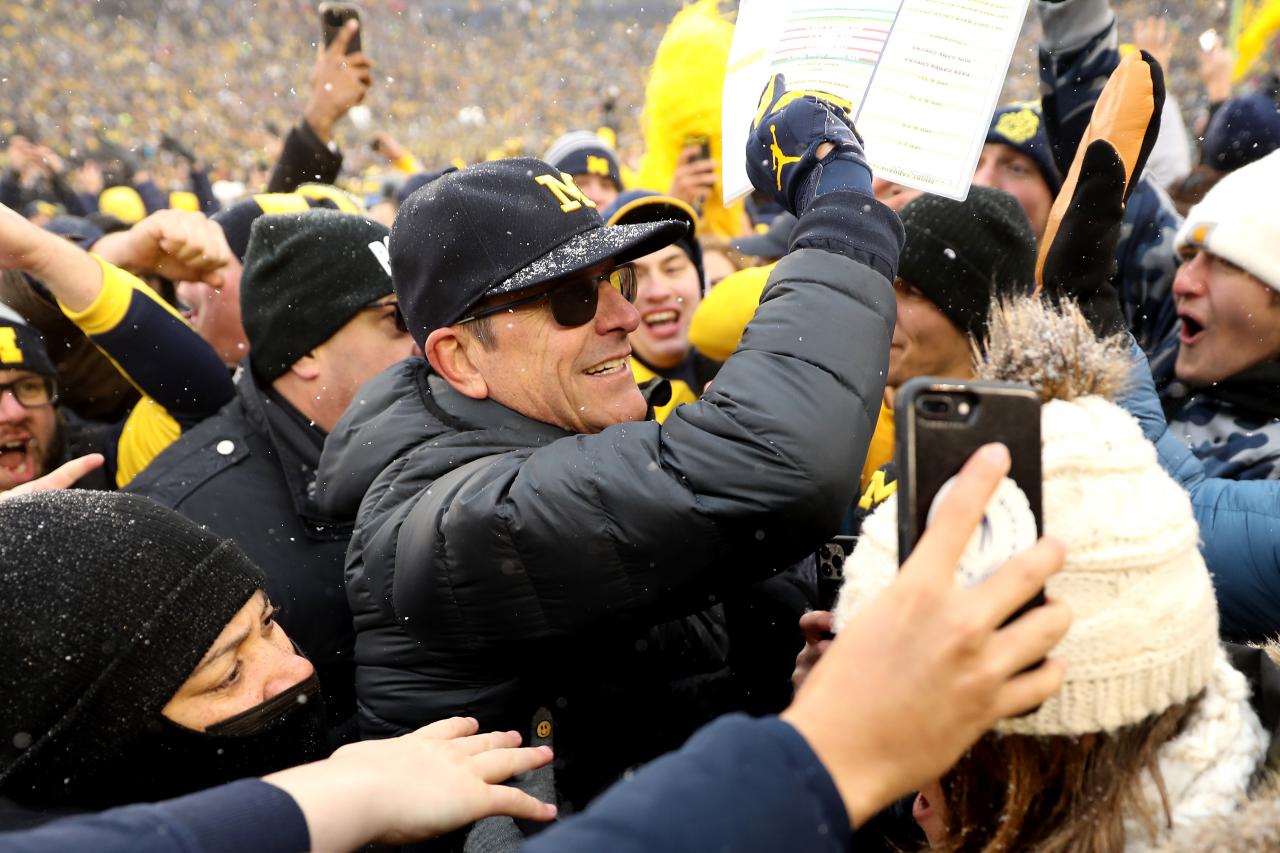 Jim Harbaugh is a fan of the   TV CFB viewing experience