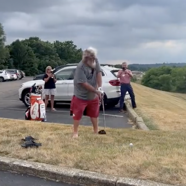 John Daly provided his own kind of fireworks this Fourth of July and (we're pretty sure) no one got hurt