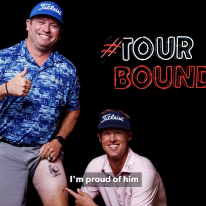 Man pays off wild tattoo bet from high school after buddy earns PGA Tour card