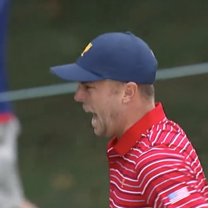 Presidents Cup 2022: Justin Thomas' first mistake of the week looked really, really painful