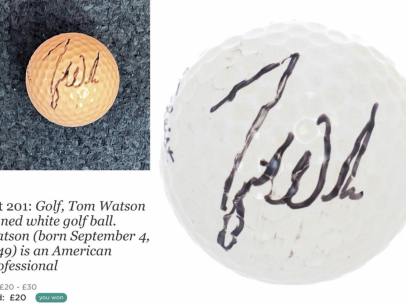 Tiger Woods-Tom Watson golf ball mix-up leads to lucrative find for one collector