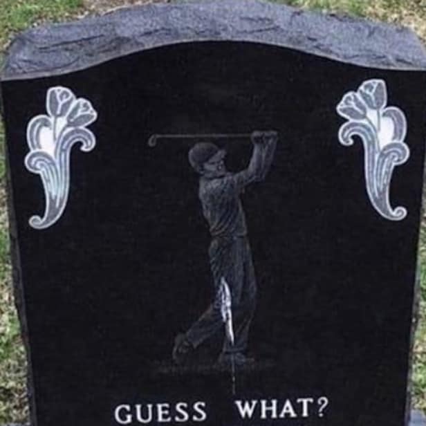 This amazing golf tombstone message is as clever as it gets Golf News