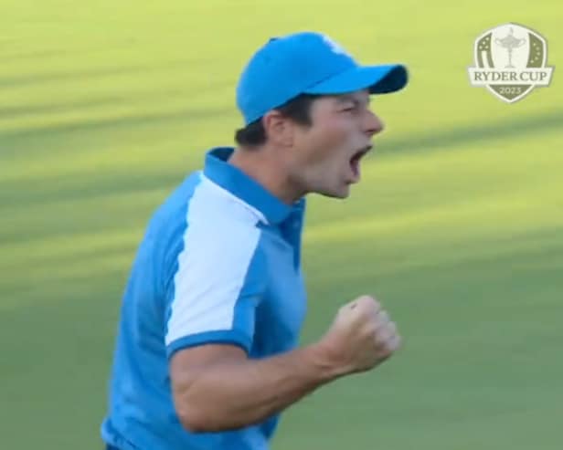 ryder-cup-2023:-viktor-hovland-chips-in-from-on-the-green,-continues-metamorphosis-into-short-game-wizard