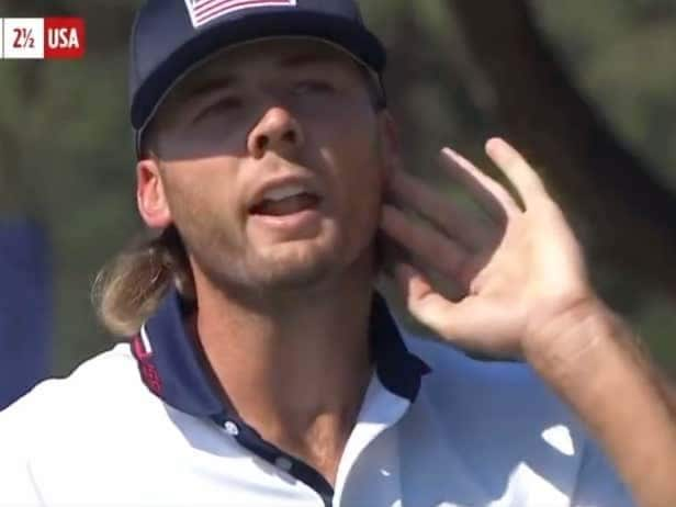 ryder-cup-2023:-sam-burns-curses-at-crowd-after-having-his-mullet-mocked