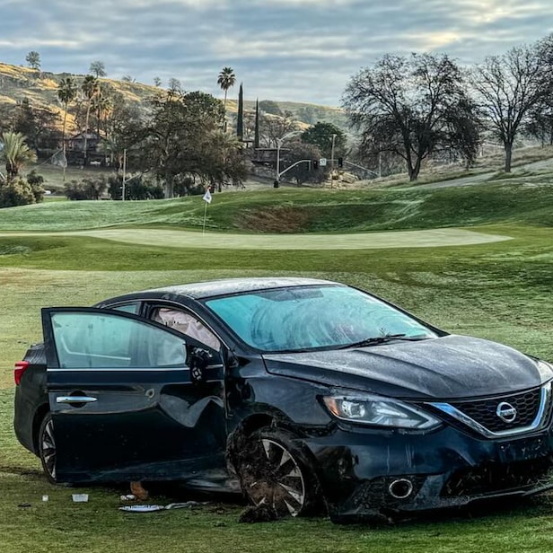 woman-crashes-car-on-eighth-hole-of-california-course,-prompting-police-to-crack-golf-jokes