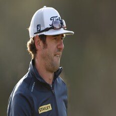 AUSTIN, TEXAS - MARCH 24: Lanto Griffin of the United States approaches the third tee in his match against Cameron Smith of Australia during the first round of the World Golf Championships-Dell Technologies Match Play at Austin Country Club on March 24, 2021 in Austin, Texas. (Photo by Michael Reaves/Getty Images)
