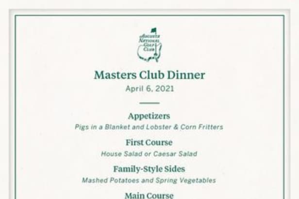 Masters 2021: Dustin Johnson unveils Masters Champions Dinner menu, and