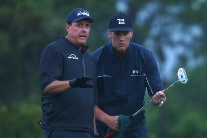 No one was more hyped for Phil Mickelson than former playing partner (and fellow old guy) Tom Brady