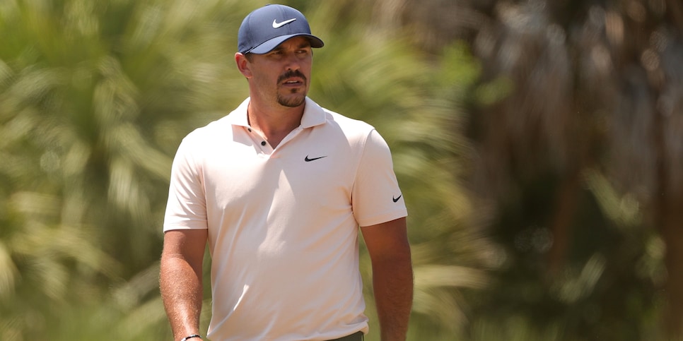 KIAWAH ISLAND, SOUTH CAROLINA - MAY 23: Brooks Koepka of the United States walks to the first tee during the final round of the 2021 PGA Championship held at the Ocean Course of Kiawah Island Golf Resort on May 23, 2021 in Kiawah Island, South Carolina. (Photo by Stacy Revere/Getty Images)