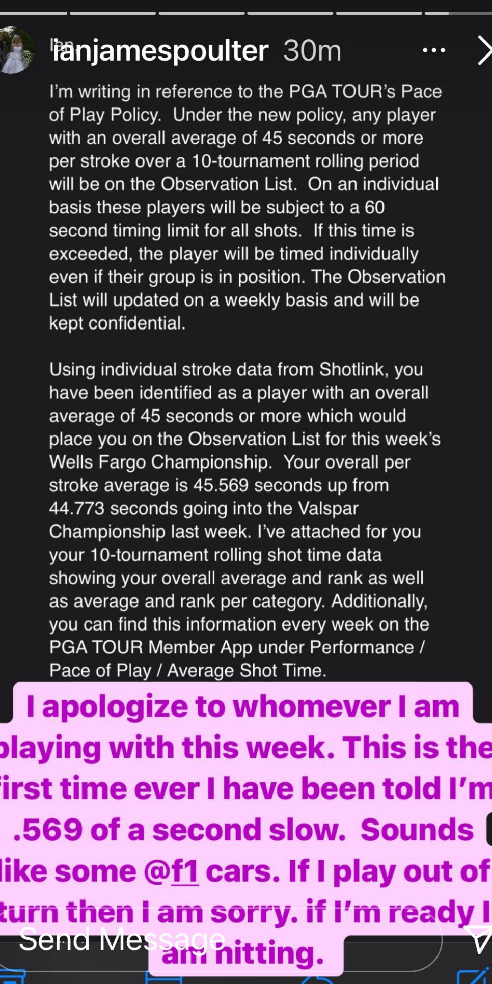 /content/dam/images/golfdigest/fullset/2021/5/ian-poulter-instragram-story-pace-of-play-note.jpg