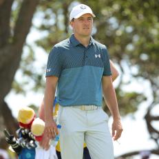KIAWAH ISLAND, SOUTH CAROLINA - MAY 22: Jordan Spieth of the United States looks on from the seventh tee during the third round of the 2021 PGA Championship at Kiawah Island Resort's Ocean Course on May 22, 2021 in Kiawah Island, South Carolina. (Photo by Stacy Revere/Getty Images)