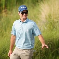 KIAWAH ISLAND, SOUTH CAROLINA - MAY 22: Kevin Streelman of the United States reacts as he walks from the 17th green during the third round of the 2021 PGA Championship at Kiawah Island Resort's Ocean Course on May 22, 2021 in Kiawah Island, South Carolina. (Photo by Stacy Revere/Getty Images)