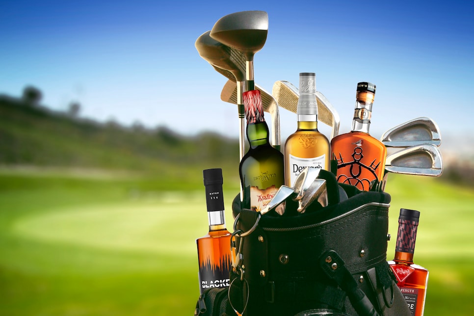 Limited Edition Golf Set of 4 Whiskey in Black