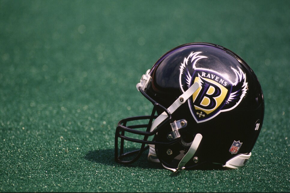 Original Helmet 1996-98  Football helmets, Baltimore ravens, Football