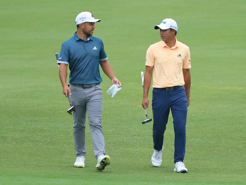 Xander Schauffele Uses Putting Method He Thinks Should Be Banned Shoots A 68 Golf News And Tour Information Golfdigest Com