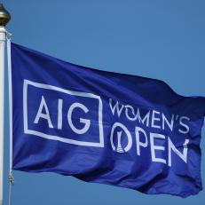 CARNOUSTIE, SCOTLAND - AUGUST 18: A flag flutters in the wind during the Pro-Am prior to the AIG Women's Open at Carnoustie Golf Links on August 18, 2021 in Carnoustie, Scotland. (Photo by Andrew Redington/Getty Images)