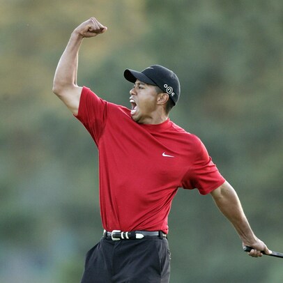 tiger woods fist pump shirt