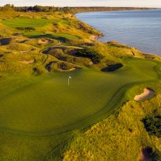 12th hole at the Straights Course at Whistling Straights in Kohler, WI. Photography by Carlos Amoedo
