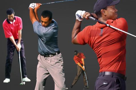 Tiger Woods' swing evolution