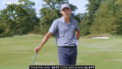 We put Collin Morikawa’s iron accuracy to the test, and the results were freakish