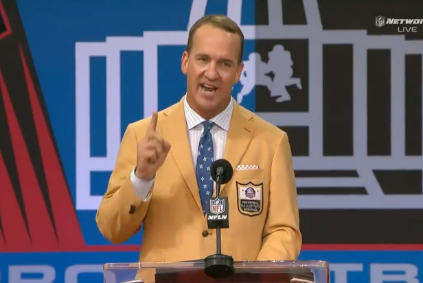 Peyton Manning's Hall of Fame enshrinement speech was some ...