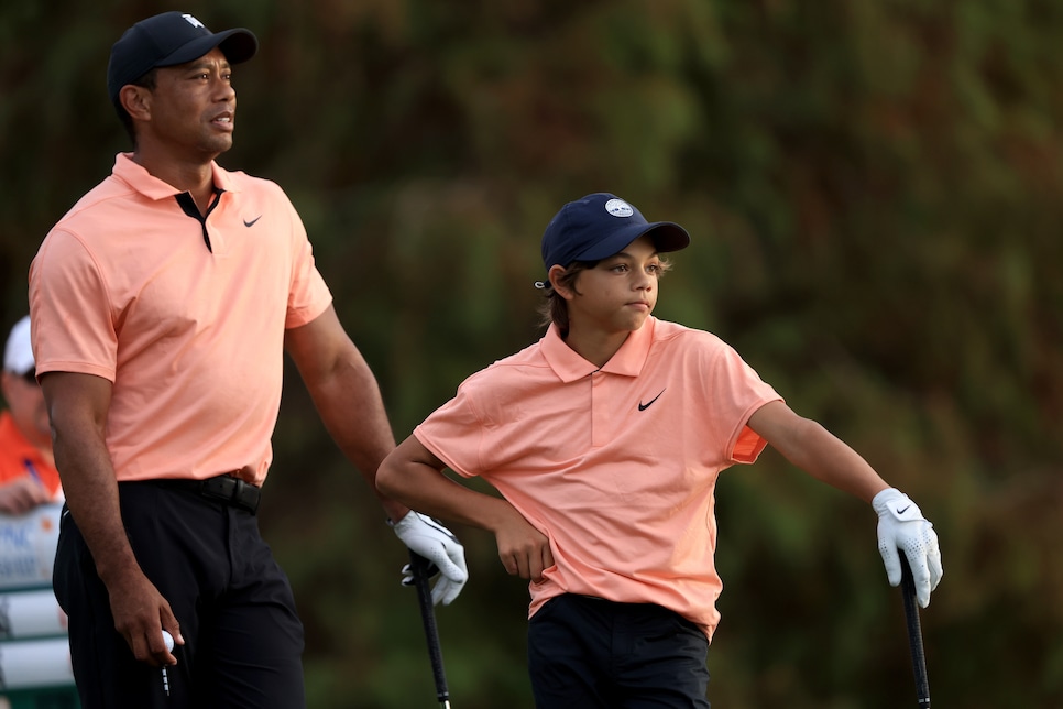 Tiger Woods and Son Charlie Play PNC Championship Together