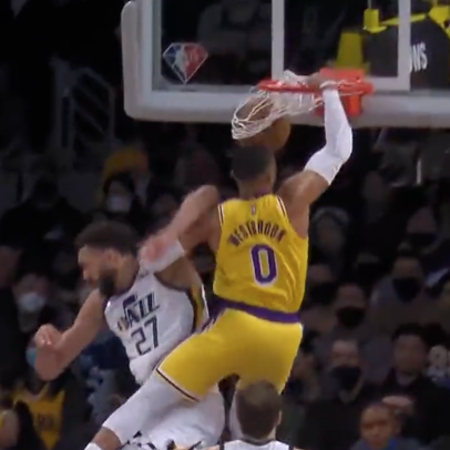 Russell Westbrook just took out a season’s worth of frustration on Rudy Gobert’s head