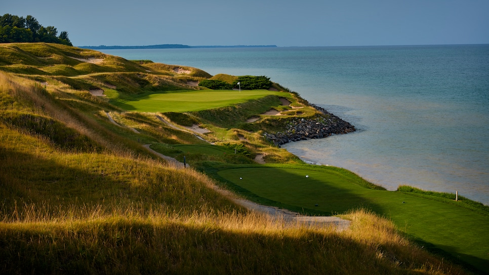 SHEBOYGAN, WISCONSIN - OCTOBER 15: A view from the seventh hole of Whistling Straits Golf Course on October 15, 2018 in Sheboygan, Wisconsin. (Photo by Gary Kellner/PGA of America via Getty Images)