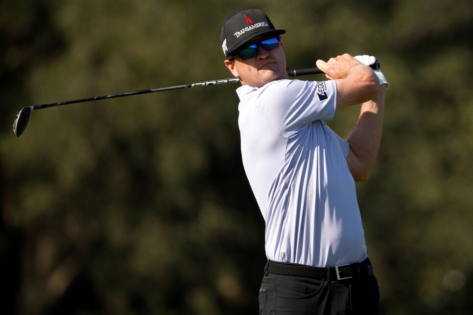 Zach Johnson carries the flag for the locals at the RSM Classic Golf