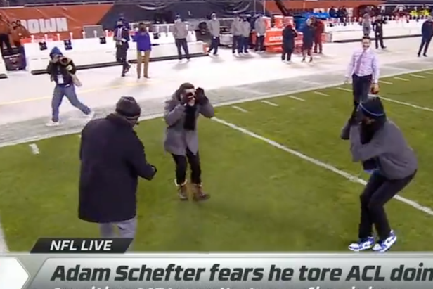 It appears that Adam Schefter did, indeed, tear his meniscus doing ...
