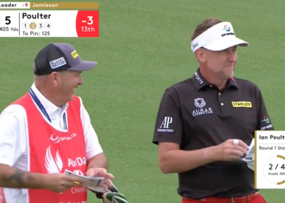 Ian Poulter, caddie Terry Mundy may have already locked up the player-caddie convo of the year award