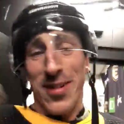 Brad Marchand snatches fan's phone, takes video, is trying his hardest to become likable
