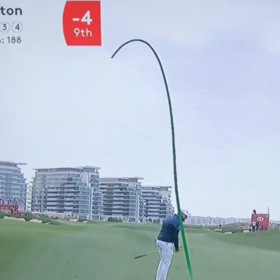 Earmuffs, kids. Tyrrell Hatton hit a bad shot and let the F-bombs fly