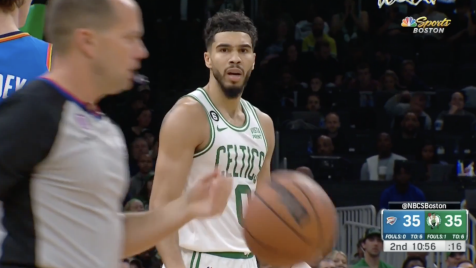 Jayson Tatum gets one of the softest technical fouls you’ll ever see, it’s somehow worse than you think