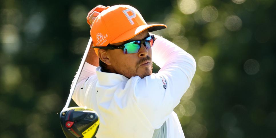 INZAI, JAPAN - OCTOBER 24: Rickie Fowler of the United States hits his tee shot on the 4th hole during the final round of the ZOZO Championship at Accordia Golf Narashino Country Club on October 24, 2021 in Inzai, Chiba, Japan. (Photo by Atsushi Tomura/Getty Images)