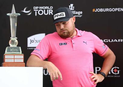 Englishman's expression says it all after winning DP World Tour title in just his sixth(!) pro start