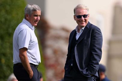 Keith Pelley says he and Jay Monahan have recused themselves from LIV Golf’s OWGR application review