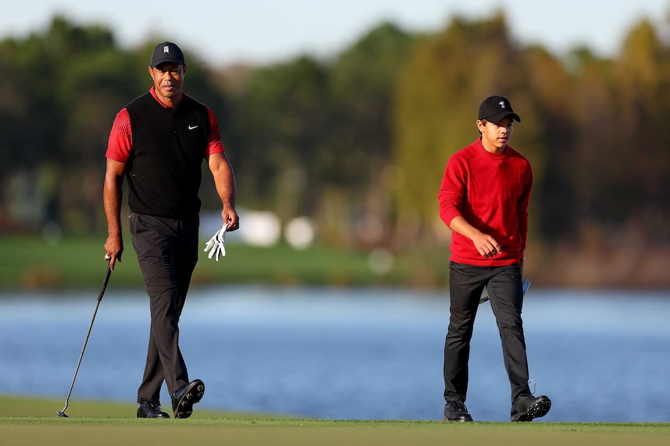 Tiger Woods and Son Charlie Play PNC Championship Together